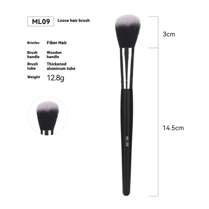 🖌️ 32-Piece Professional Makeup Brush Set – Wooden Handle Brushes with Leather Storage Bag 💄✨