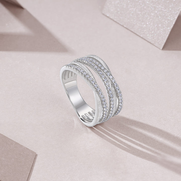 Luxury Minimalist Moissanite Ring – Platinum-Plated S925 Silver, GRA Certified, Customizable