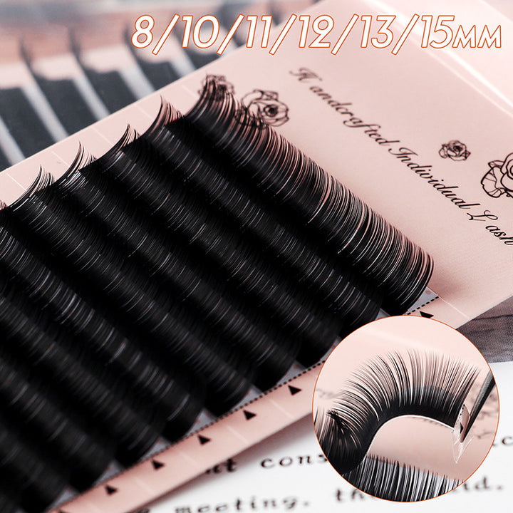 👁️✨ Grafting Eyelash – Single Dense Row Round Hair Planting Lash Extensions