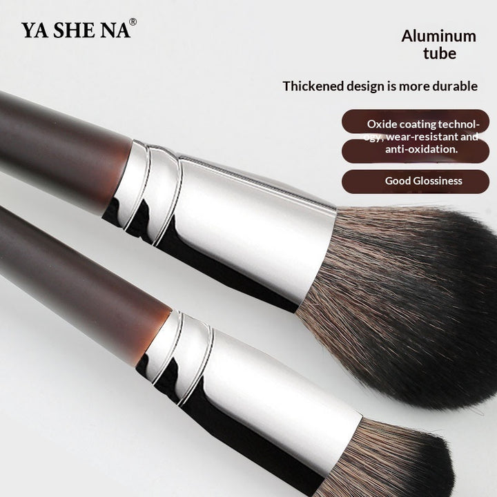 🖌️ 33-Piece High-End Makeup Brush Set – Animal Hair & Synthetic Fiber with Wooden Handles 💄✨