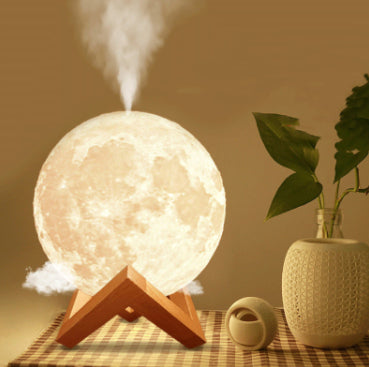 🌙💧 Lunar Humidifier Night Light | 2-in-1 Moon Lamp Aroma Diffuser ✨