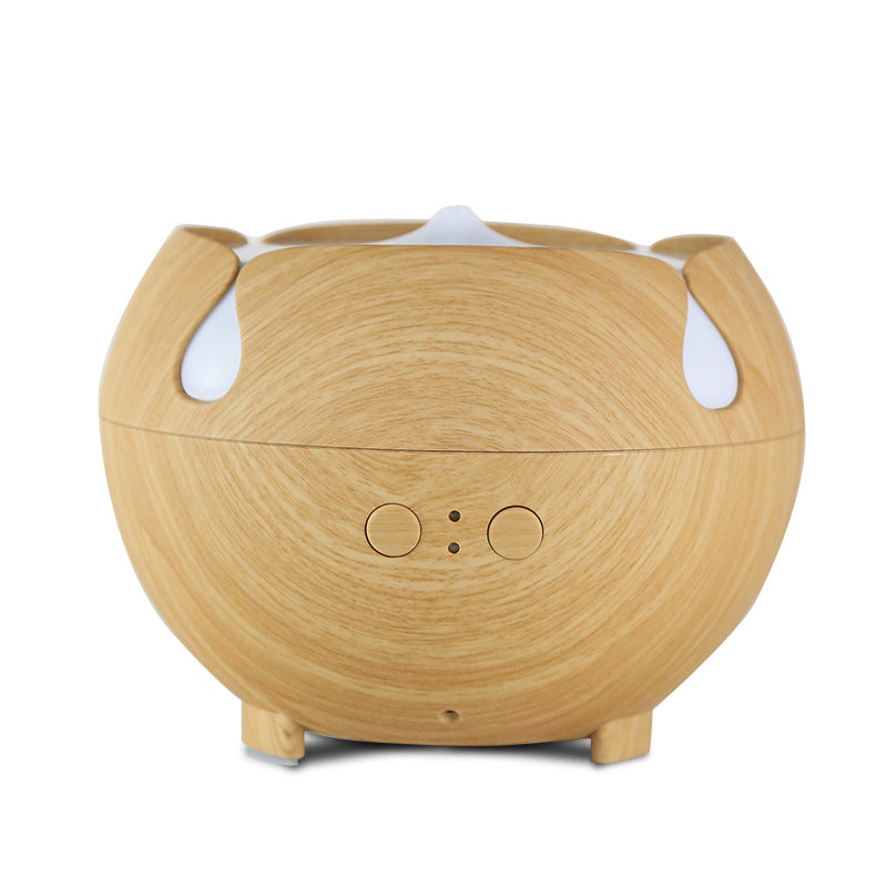 🌿🌫️ Household Heavy Fog Wood Grain Humidifier | Silent Aromatherapy Air Diffuser