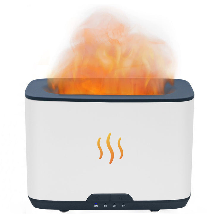 🔥 Simulated Flame Aromatherapy Machine | Ultrasonic Humidifier & Essential Oil Diffuser
