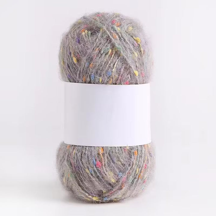 Colored Mohair Knitting Yarn – Soft Hand Woven Mohair Thread for Sweaters, Scarves & DIY Crafts