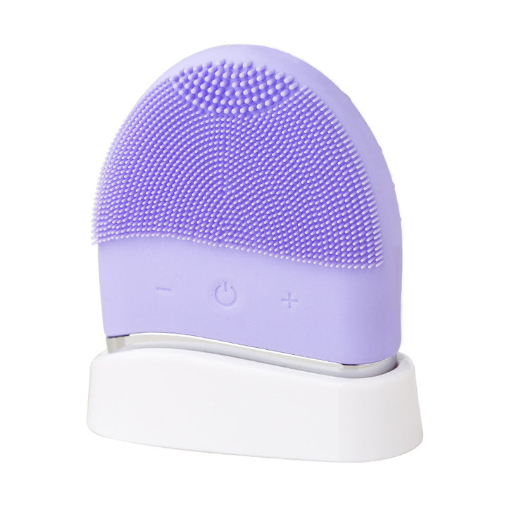 💖🌀 Mini Electric Silicone Cleansing Brush | Ultrasonic Pore Cleaning Beauty Tool