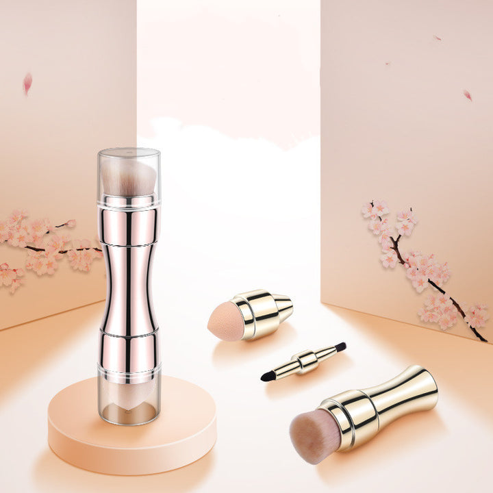 ✨ Retractable Metallic 4-in-1 Multifunctional Makeup Brush 💄✨