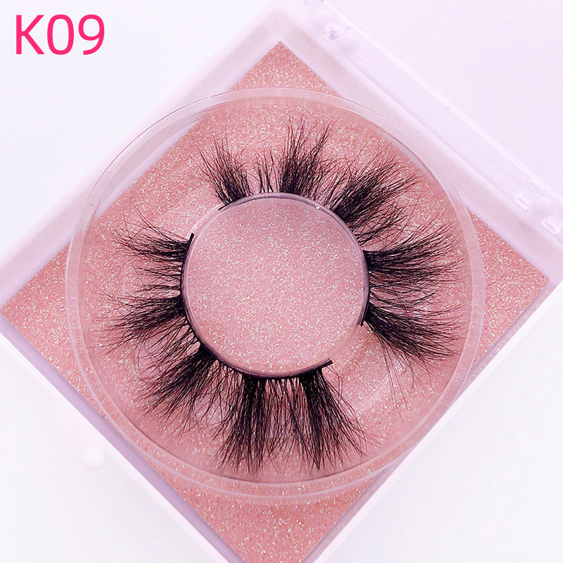 👁️✨ 8D Mink Hair False Eyelashes – Thick Handmade Volume Lash Set