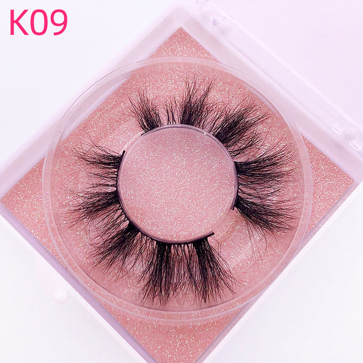 👁️✨ 8D Mink Hair False Eyelashes – Thick Handmade Volume Lash Set