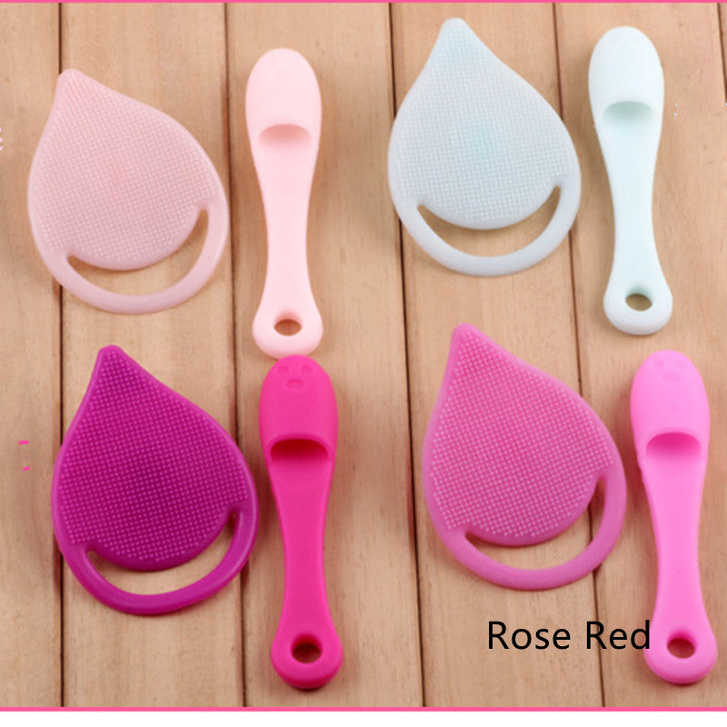 💖🧼 Silicone Drop-Shaped Facial Cleansing Instrument Set | Gentle Pore Cleanser