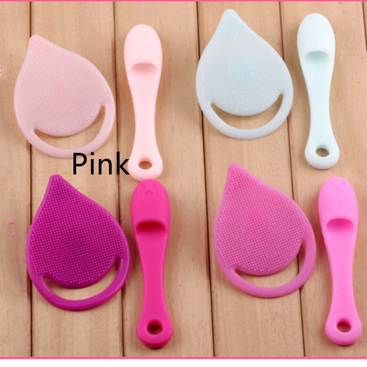 💖🧼 Silicone Drop-Shaped Facial Cleansing Instrument Set | Gentle Pore Cleanser