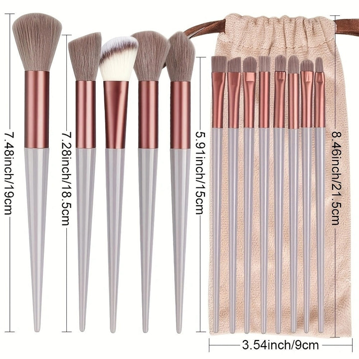 ✨ Portable Complete Makeup Brush Set — Multi-Color Beauty Tools Kit 💄