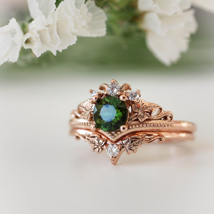 Women’s Rose Gold Plated Engagement Ring – European & American Diamond-Encrusted Design
