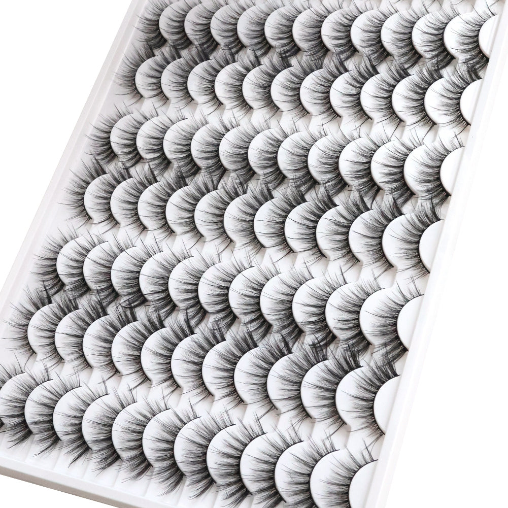 👁️✨ 3D Multi-Layered False Eyelashes – Soft Realistic & Comfortable Reusable Lashes