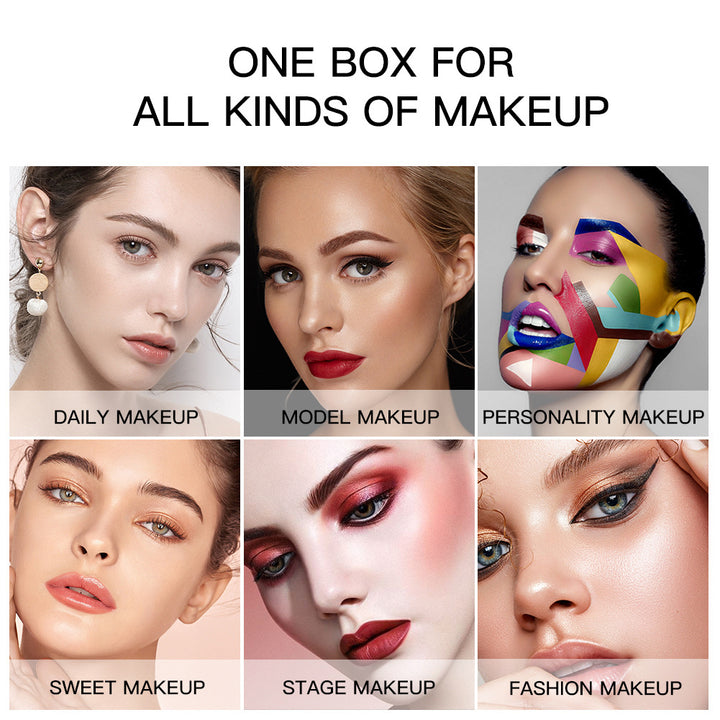 🌈 Multicolor Eyeshadow Palette Set – Long-Lasting & Fade-Resistant Makeup Kit ✨