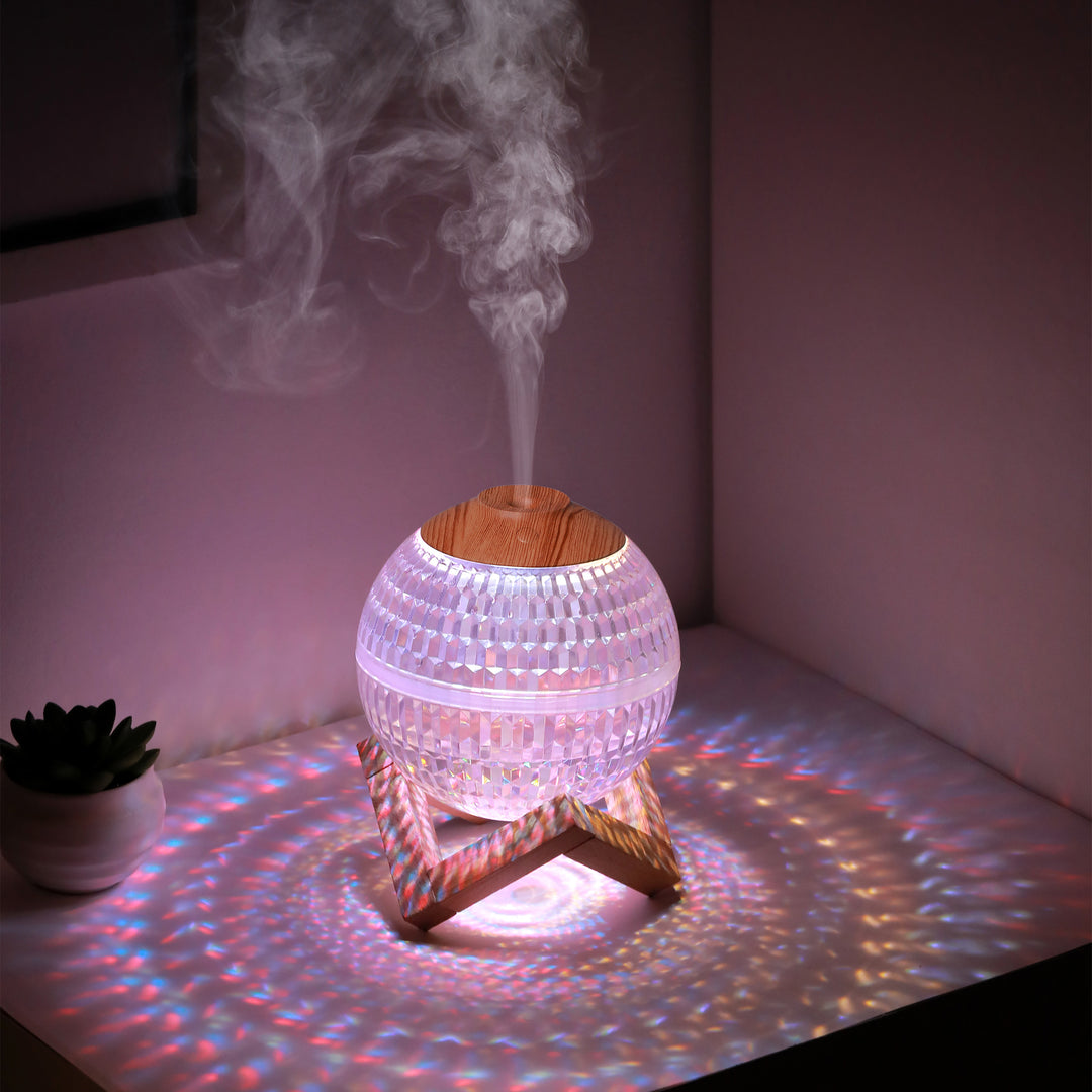 🔮💧 Crystal Ball Humidifier | RGB Colorful Mini Silent Ultrasonic Mist Diffuser ✨