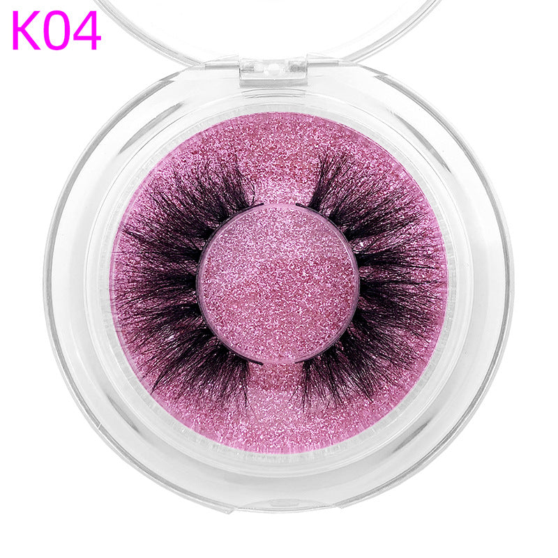 👁️✨ 8D Mink Hair False Eyelashes – Thick Handmade Volume Lash Set