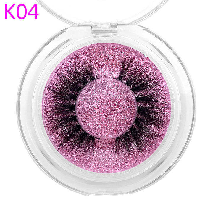 👁️✨ 8D Mink Hair False Eyelashes – Thick Handmade Volume Lash Set