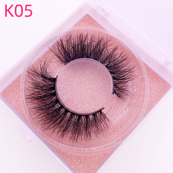 👁️✨ 8D Mink Hair False Eyelashes – Thick Handmade Volume Lash Set