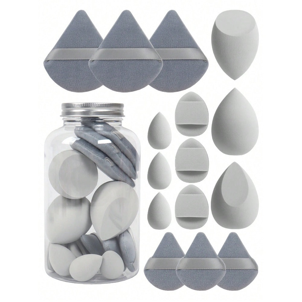💄✨ 15-Piece Powder Puff Set in Floating Bottle