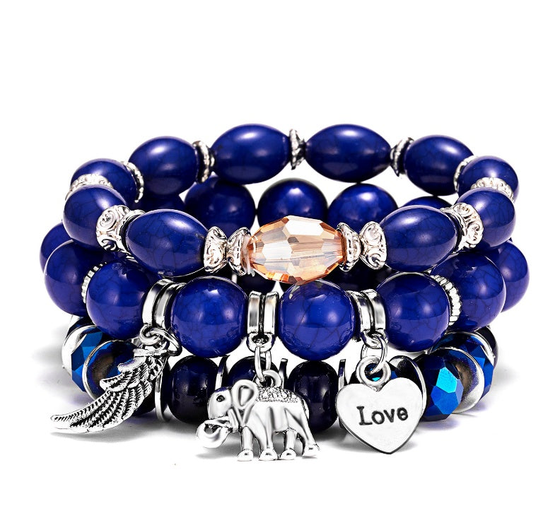 Ethnic Style Tassel Bracelet – Mixed Material Design
