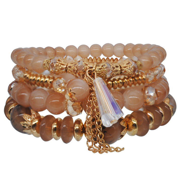Ethnic Style Tassel Bracelet – Mixed Material Design