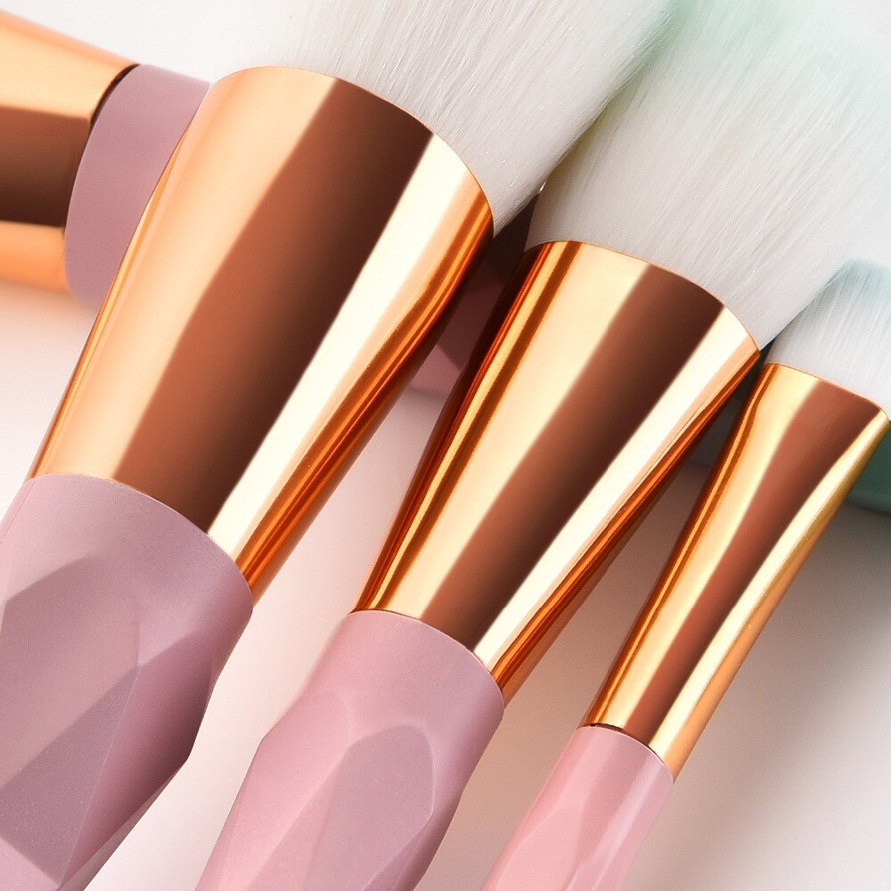 ✨ 7-Piece Gradient Diamond Makeup Brush Set — Beauty Tools Kit 💄💎