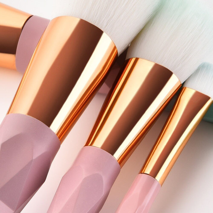 ✨ 7-Piece Gradient Diamond Makeup Brush Set — Beauty Tools Kit 💄💎