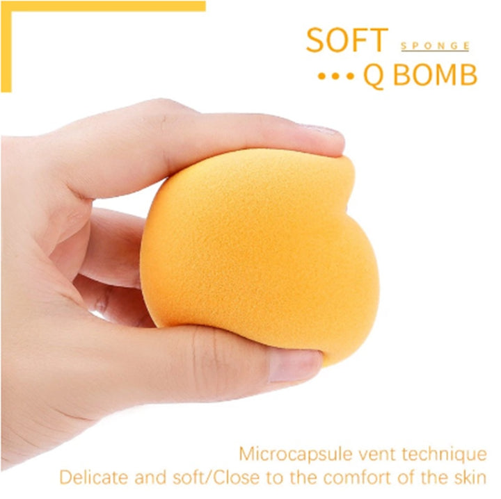 🥚🥭 Beauty Egg Set – Soft Makeup Sponge (Wet & Dry, No Powder Absorption)