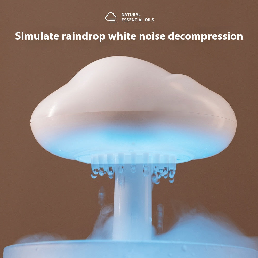 🌈☁️ Rainbow Atmosphere Cloud Humidifier | LED Mood Light Ultrasonic Diffuser