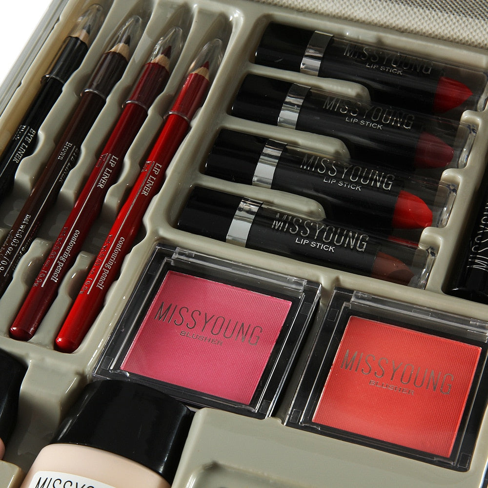 💄 Professional Makeup Artist Kit – All-in-One Cosmetic Set with Eyes, Lips, Face & Nail Polish ✨