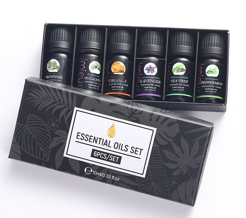 ✨ Herbal Aromatherapy Essential Oil Set — 6 × 10ml 🌿💧