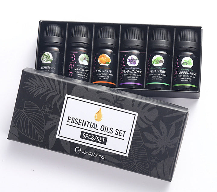 ✨ Herbal Aromatherapy Essential Oil Set — 6 × 10ml 🌿💧