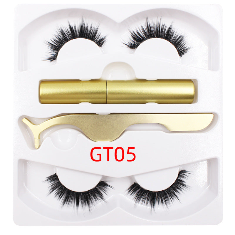 🧲👁️ Magnetic Liquid Eyeliner & Magnetic False Eyelashes Set – Waterproof Reusable Lash Kit with Tweezer