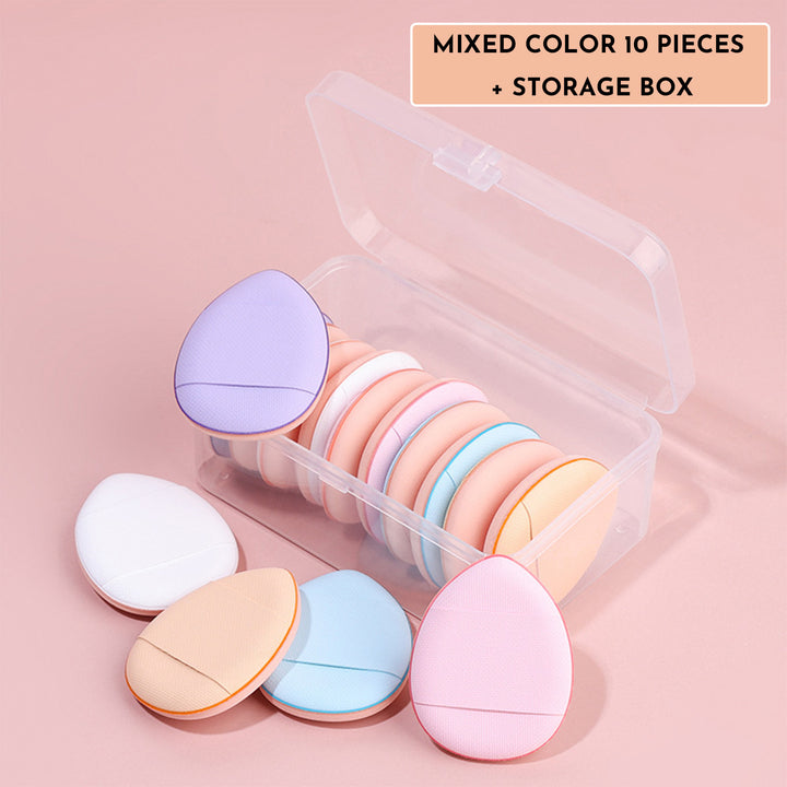 🥚💄 Mini Finger Makeup Puff Set – Professional Concealer & Foundation Cushion Sponge (Travel Size Beauty Tool)