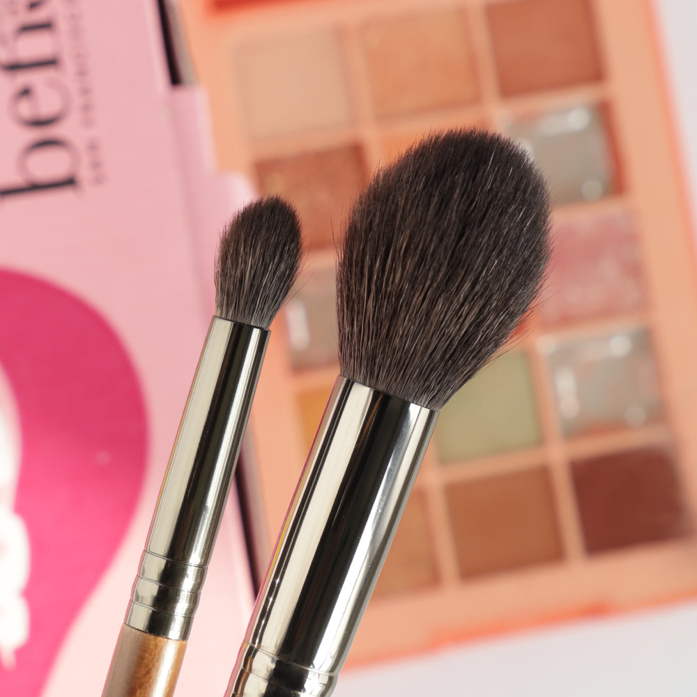 ✨ Makeup Brush Set — Animal Hair Eyeshadow, Base & Blending Brushes 💄