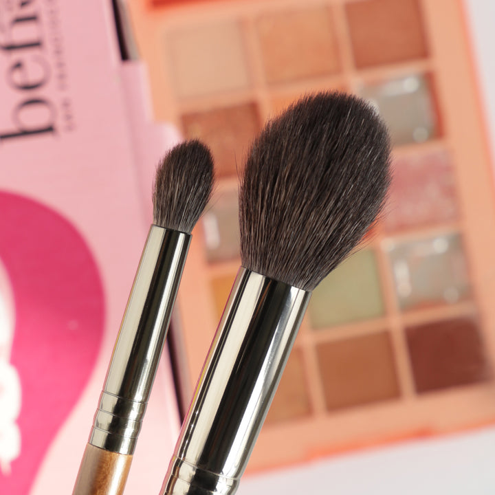 ✨ Makeup Brush Set — Animal Hair Eyeshadow, Base & Blending Brushes 💄