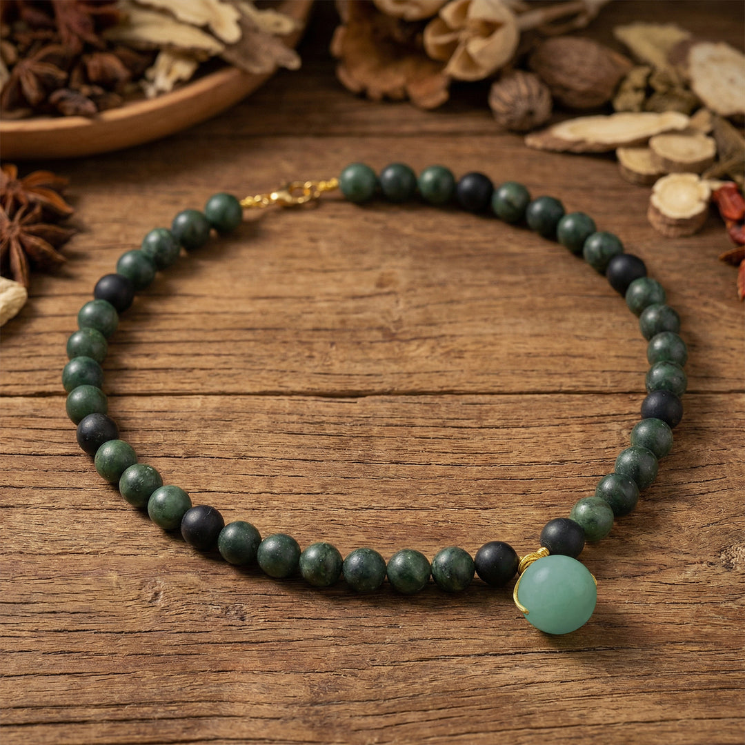 Chinese Herbal Necklace – Traditional Style Lightweight Wellness Pendant Necklace
