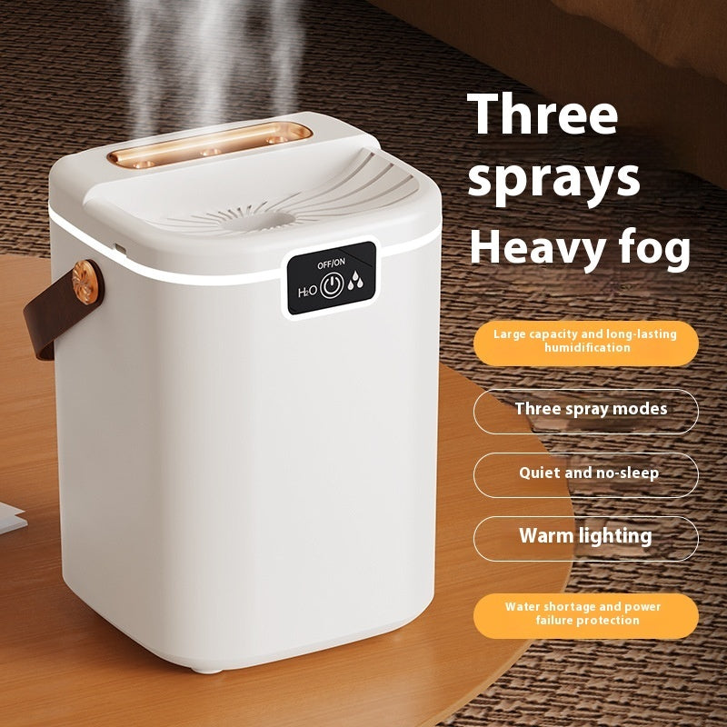 💧🌙 Large Spray Volume Household Humidifier | Bedroom Air Moisturizer with Ambient Light ✨