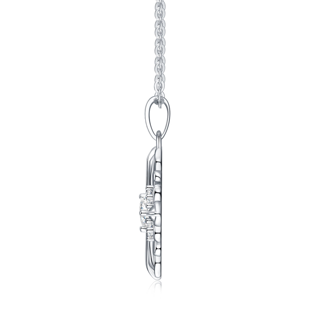 Luxury Minimalist 0.3 Carat Morganite Pendant Necklace – Gold-Plated S925 Silver