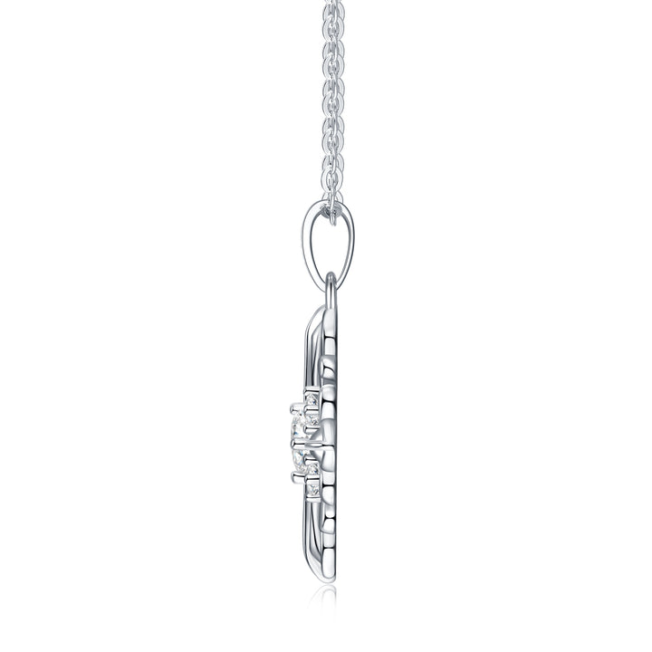 Luxury Minimalist 0.3 Carat Morganite Pendant Necklace – Gold-Plated S925 Silver