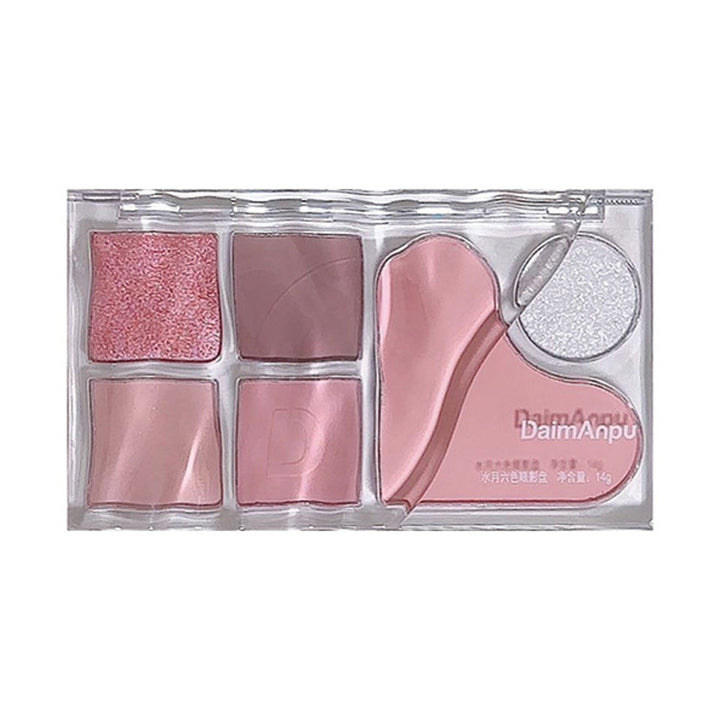 🌸 DaimAnpu 6-Color Eyeshadow & Blush Palette – Highlight & Brightening Makeup Set ✨