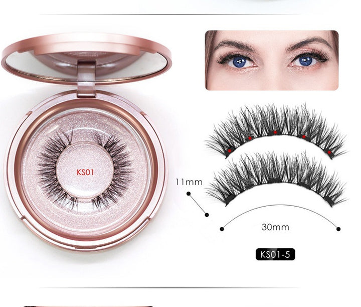 🧲👁️ Magnetic False Eyelashes Set – Reusable Natural Lash Extensions with Magnetic Eyeliner