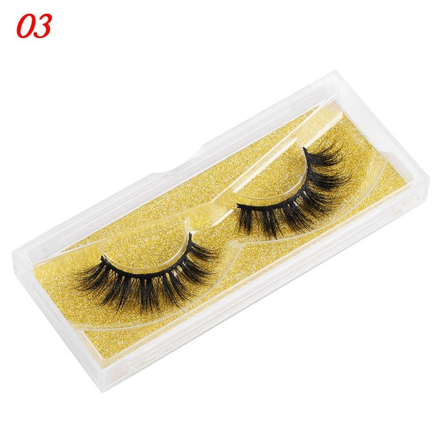 👁️✨ 25MM Mink Eyelashes – Wispy Fluffy Dramatic Fake Lashes