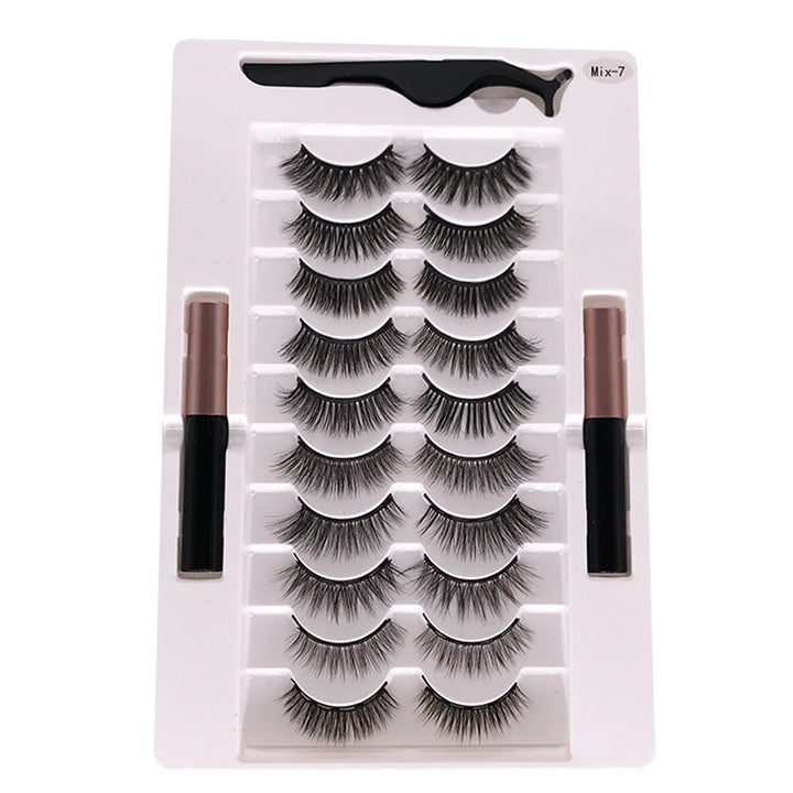 🧲👁️ Magnetic Liquid Eyeliner & Natural Eyelash Set – Reusable Magnetic Lash Kit