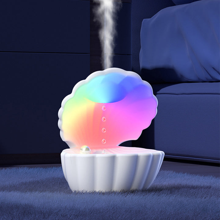 🐚✨ Creative Shell Anti-Gravity Atmosphere Humidifier | Bluetooth Speaker & Colorful Night Light