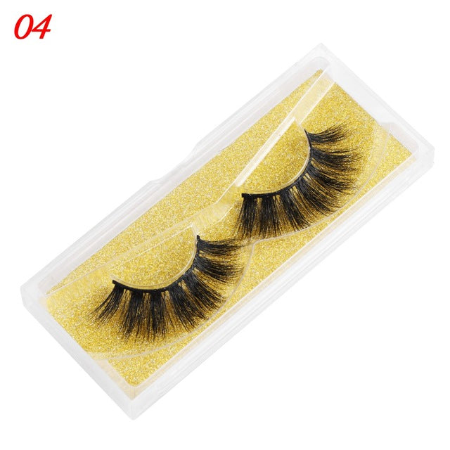 👁️✨ 25MM Mink Eyelashes – Wispy Fluffy Dramatic Fake Lashes