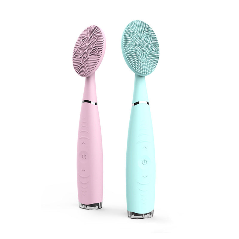 🧼💖 Waterproof Silicone Facial Cleansing Brush | Portable Electric Handheld Pore Cleaner