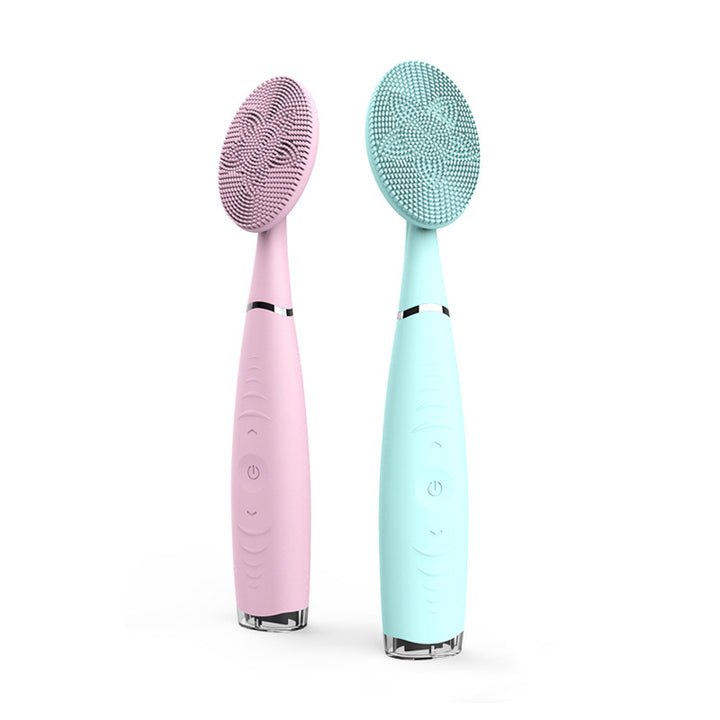 🧼💖 Waterproof Silicone Facial Cleansing Brush | Portable Electric Handheld Pore Cleaner