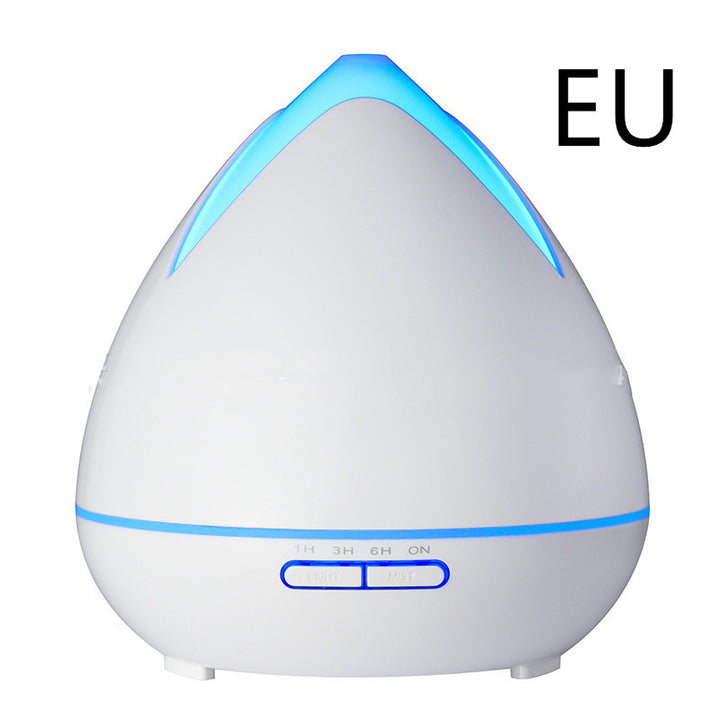 🌿💧 Wood Grain Air Humidifier | Ultrasonic LED Night Light 🌈✨