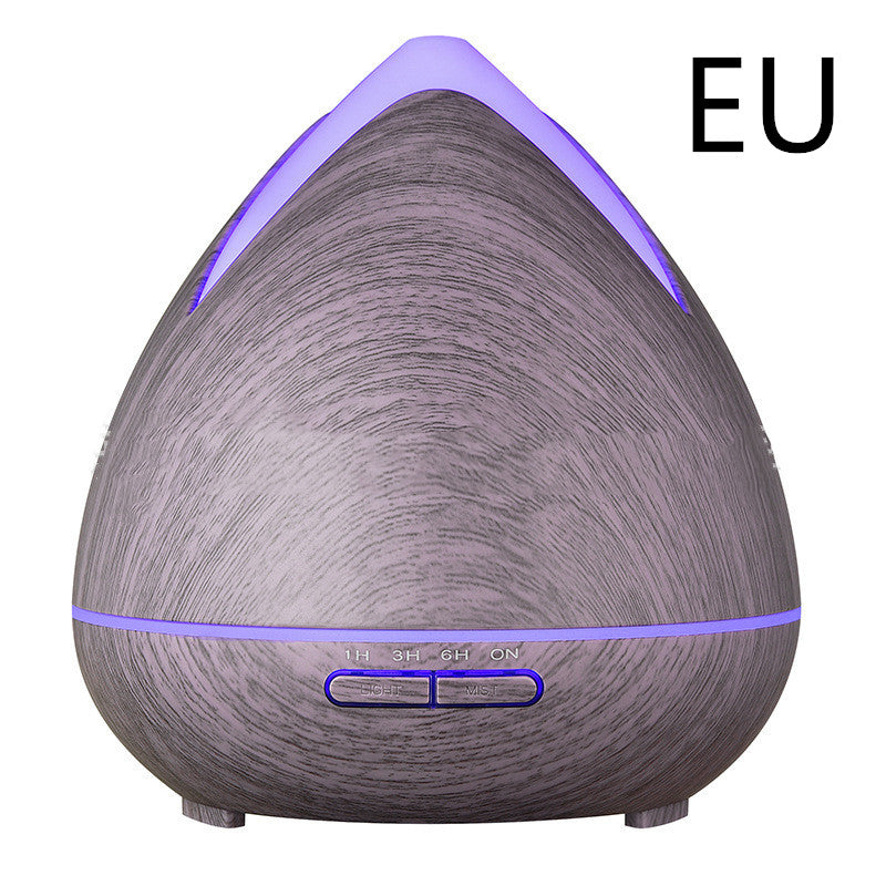 🌿💧 Wood Grain Air Humidifier | Ultrasonic LED Night Light 🌈✨